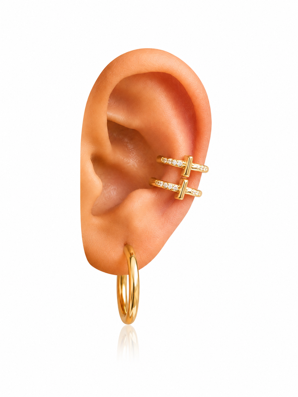 Double Cross Ear Cuff