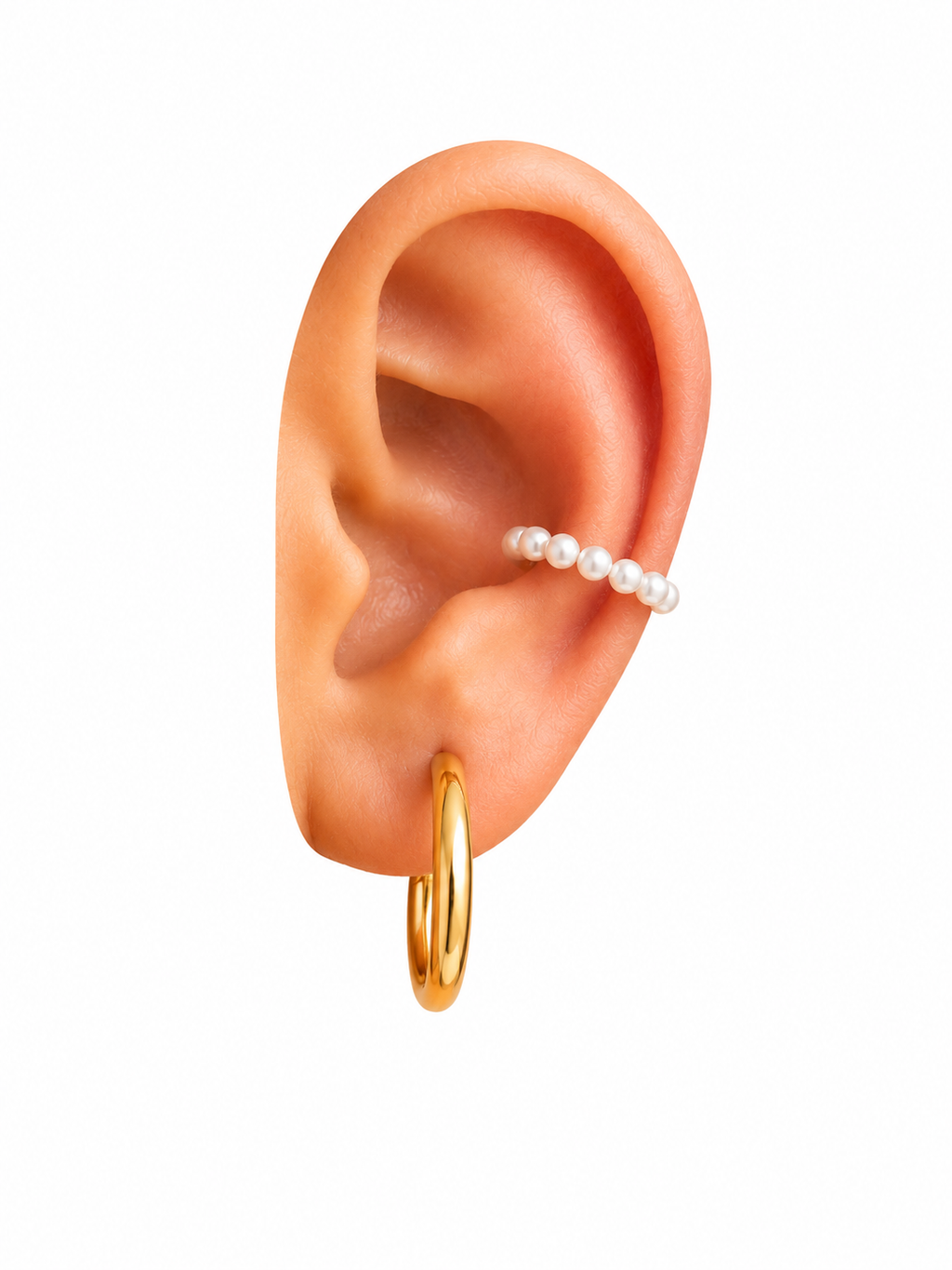 Pearl Line Ear Cuff